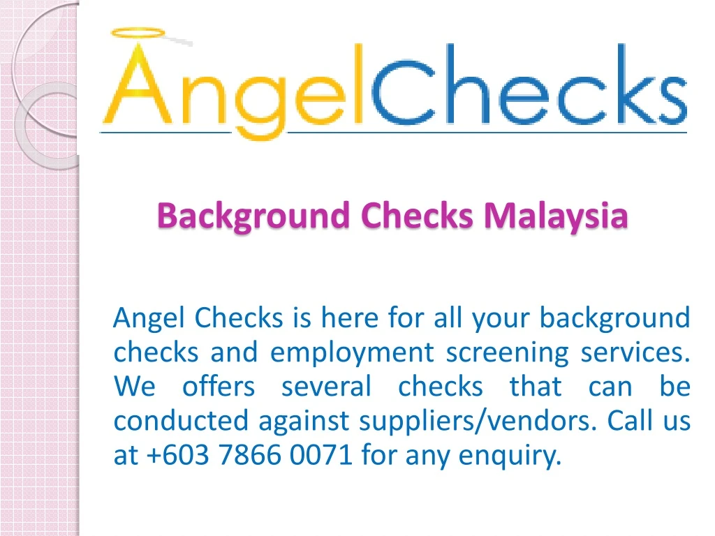 background checks malaysia