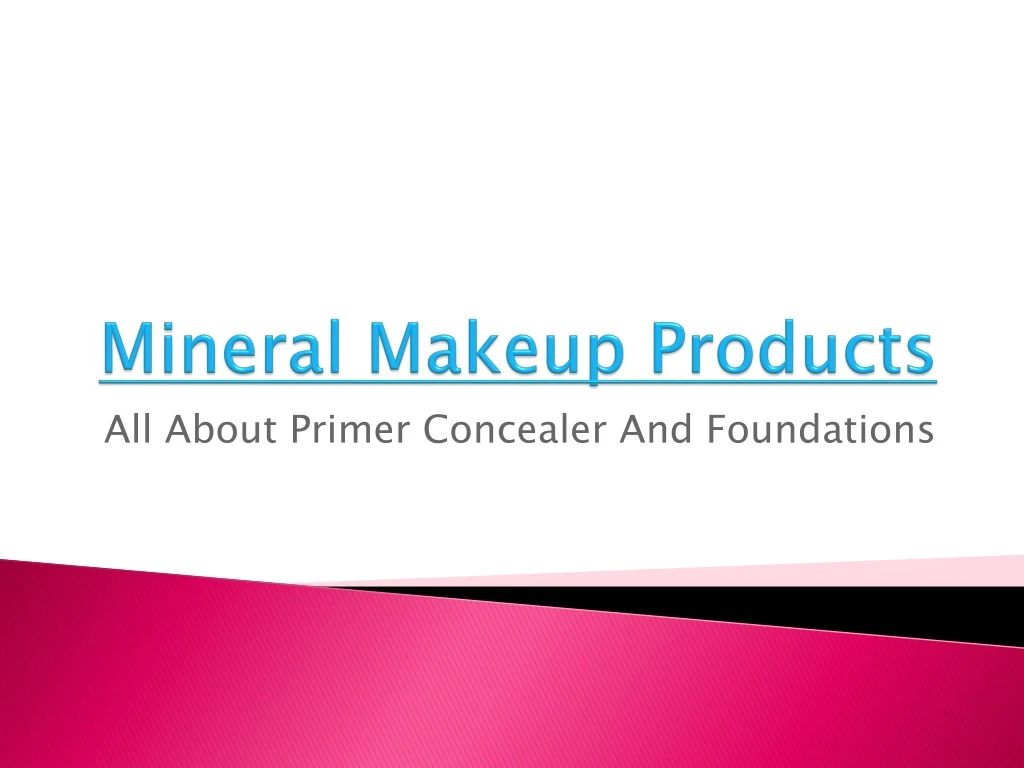 mineral makeup products