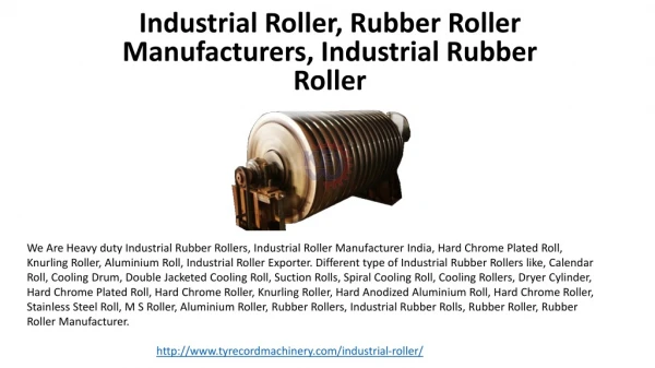 Industrial Roller, Rubber Roller Manufacturers, Industrial Rubber Roller