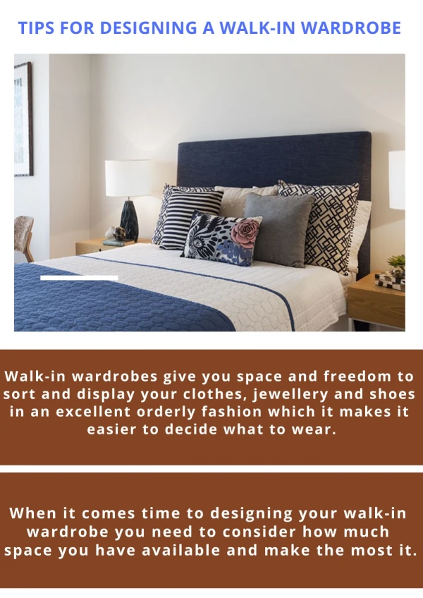 Tips for Designing a Walk-in Wardrobe