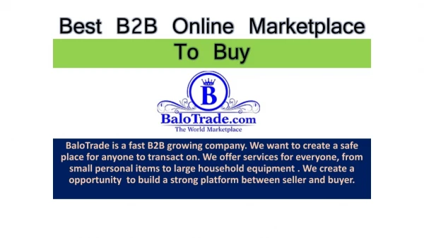 Best B2B Online Marketplace To Buy