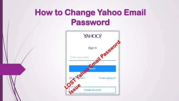 How to Change Yahoo Email Password