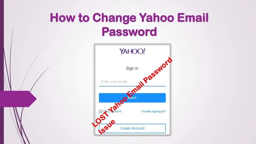how to change yahoo email password