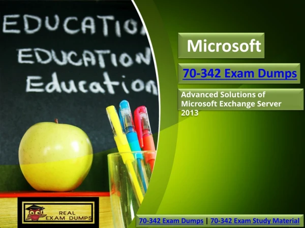 70-342 Upgrade to Microsoft Exam Dumps Questions | Realexamdumps.com
