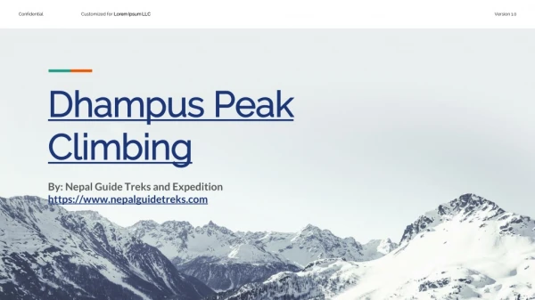 Dhampus Peak Climbing