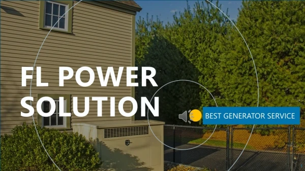 Number One Generator Maintenance and Repair Service Company In Florida