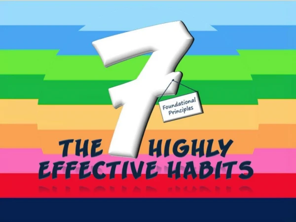 The 7 Highly Effective Habits Foundational Principles