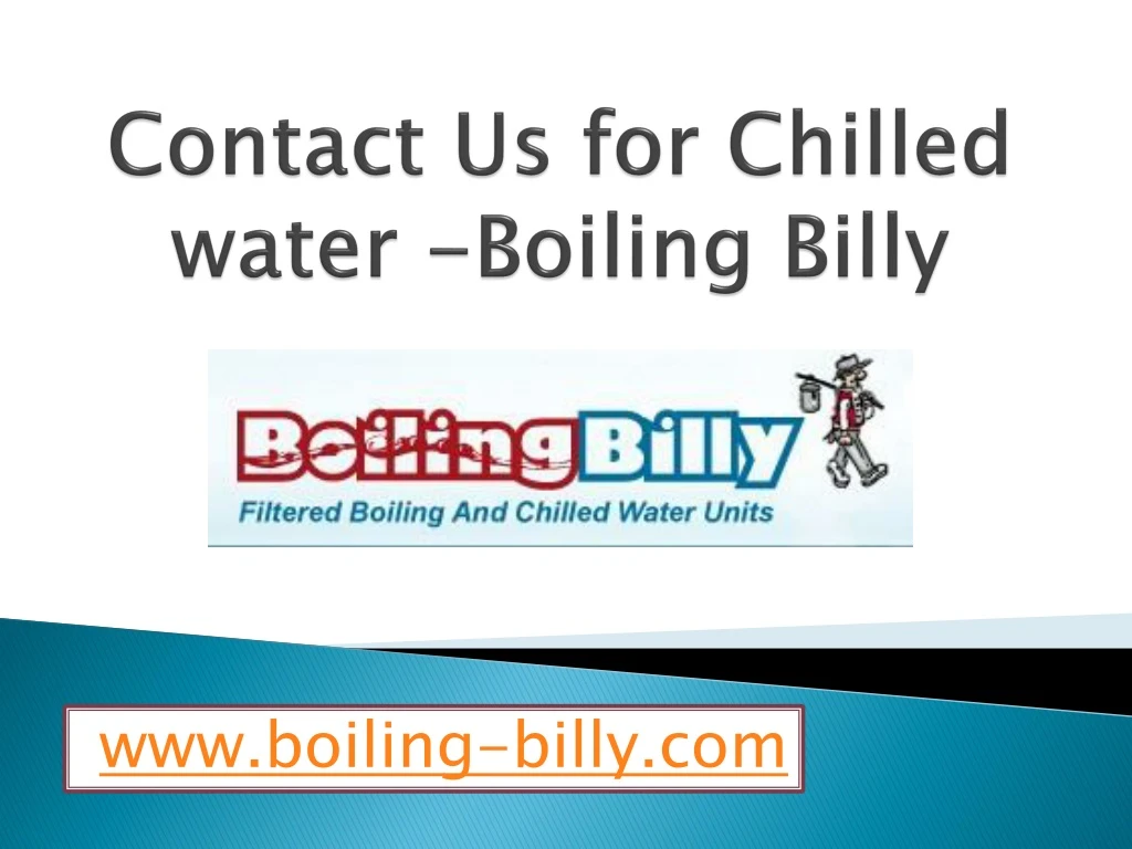 contact us for chilled water boiling billy