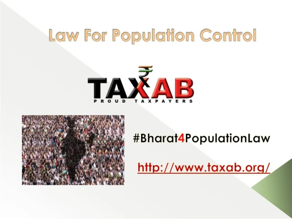 law for population control, Effect of overpopulation | TAXAB