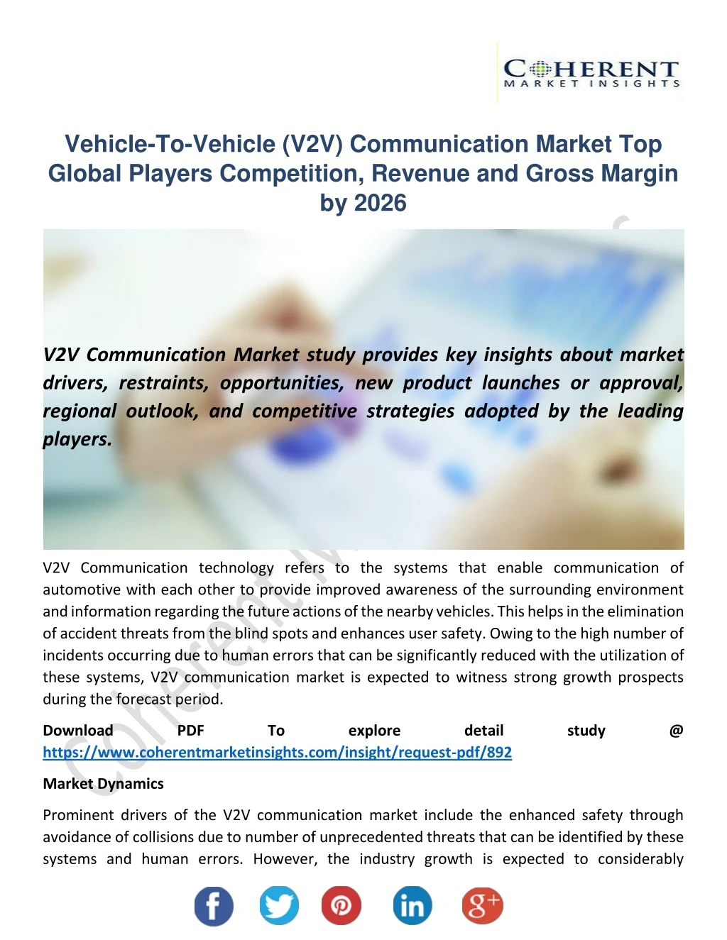 vehicle to vehicle v2v communication market