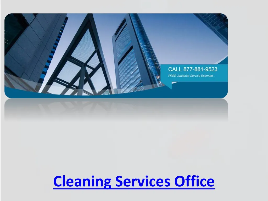 cleaning services office