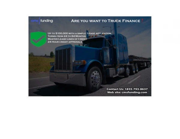 Truck Finance Company