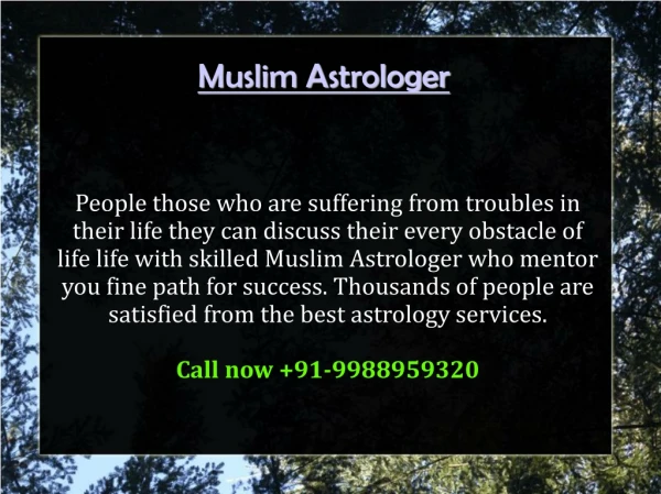 Muslim Astrologer Love Black magic spells