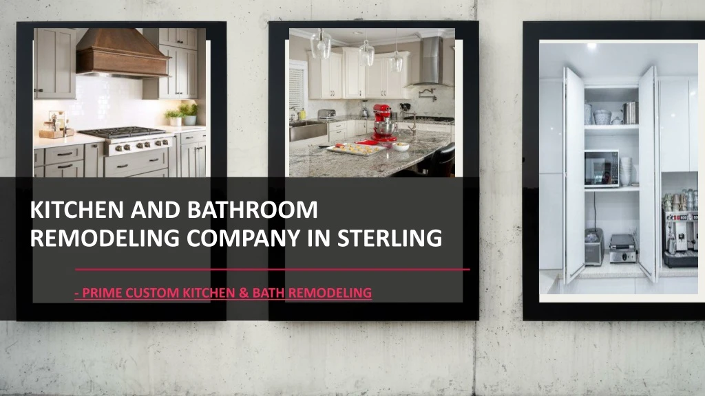 kitchen and bathroom remodeling company in sterling