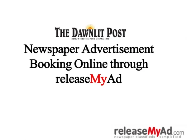 The Dawnlit Post Newspaper Advertisement