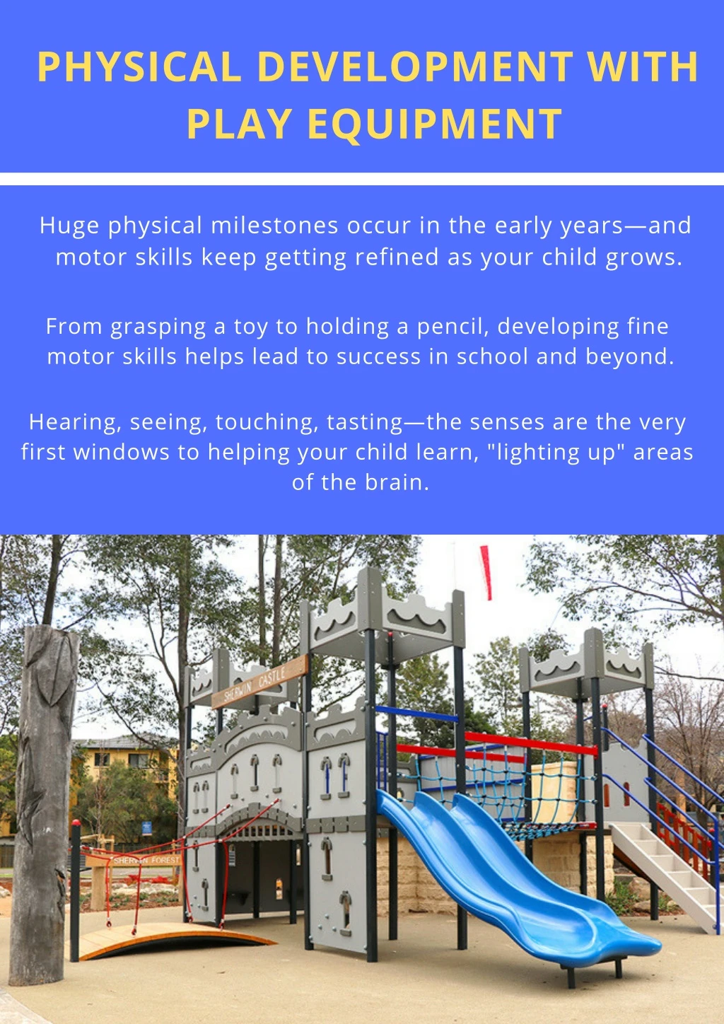 physical development with play equipment