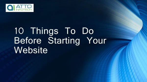 10 Things To Do Before Starting Your Website