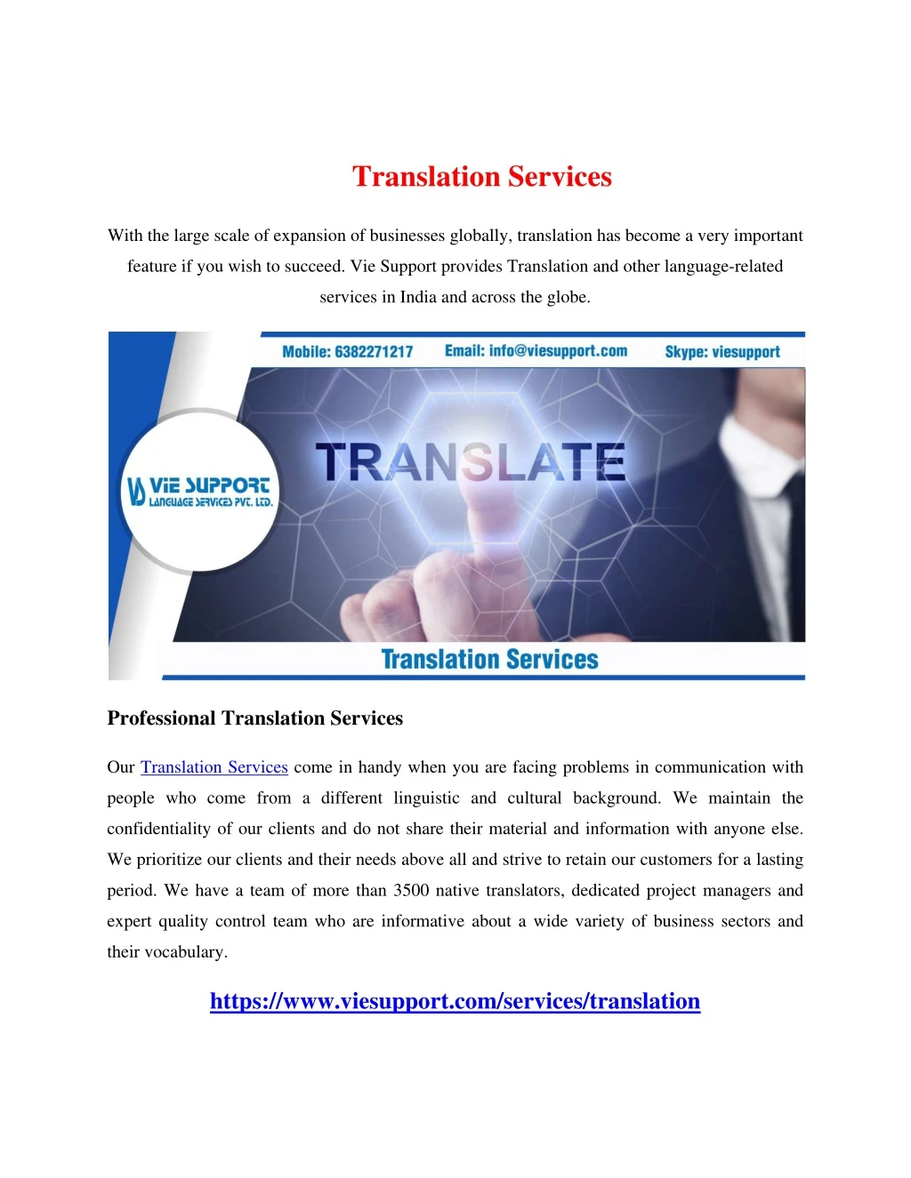 translation services