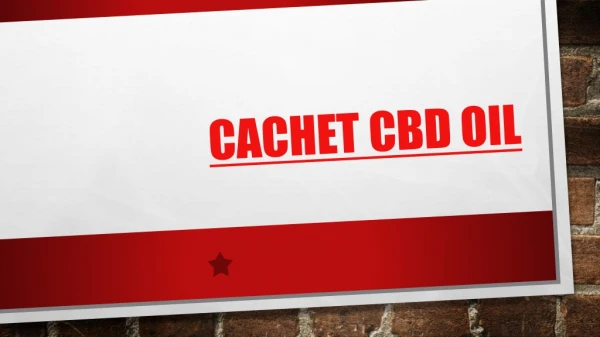 Cachet CBD Oil