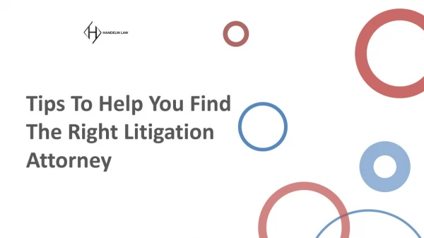 tips to help you find the right litigation