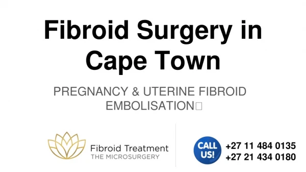Fibroid treatment in Cape Town