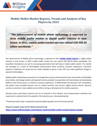 Mobile Wallet Market Size & Forecast Report, 2014 - 2024