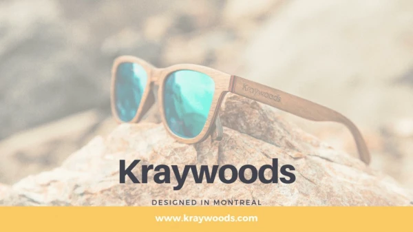 Wooden Frame Sunglasses by Kraywoods