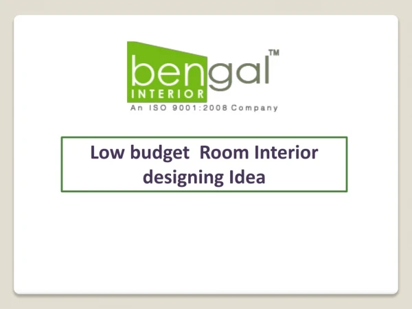 Avail Quality Interior Designing Service from Bengal Interior!