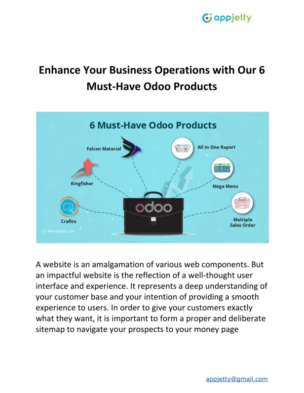 Enhance Your Business Operations with Our 6 Must-Have Odoo Products