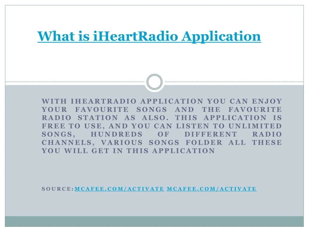 what is iheartradio application