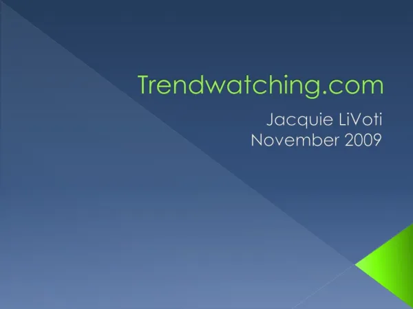 Trendwatching