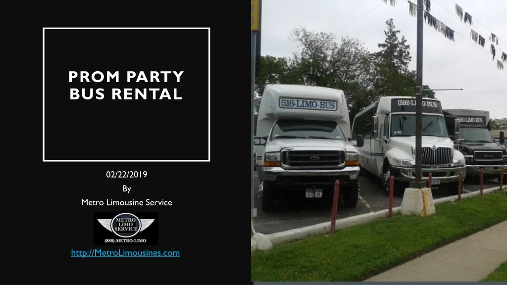 prom party bus rental