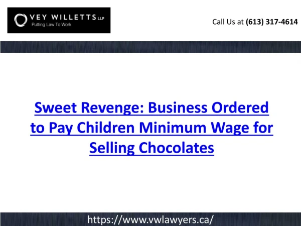 Sweet Revenge: Business Ordered to Pay Children Minimum Wage for Selling Chocolates