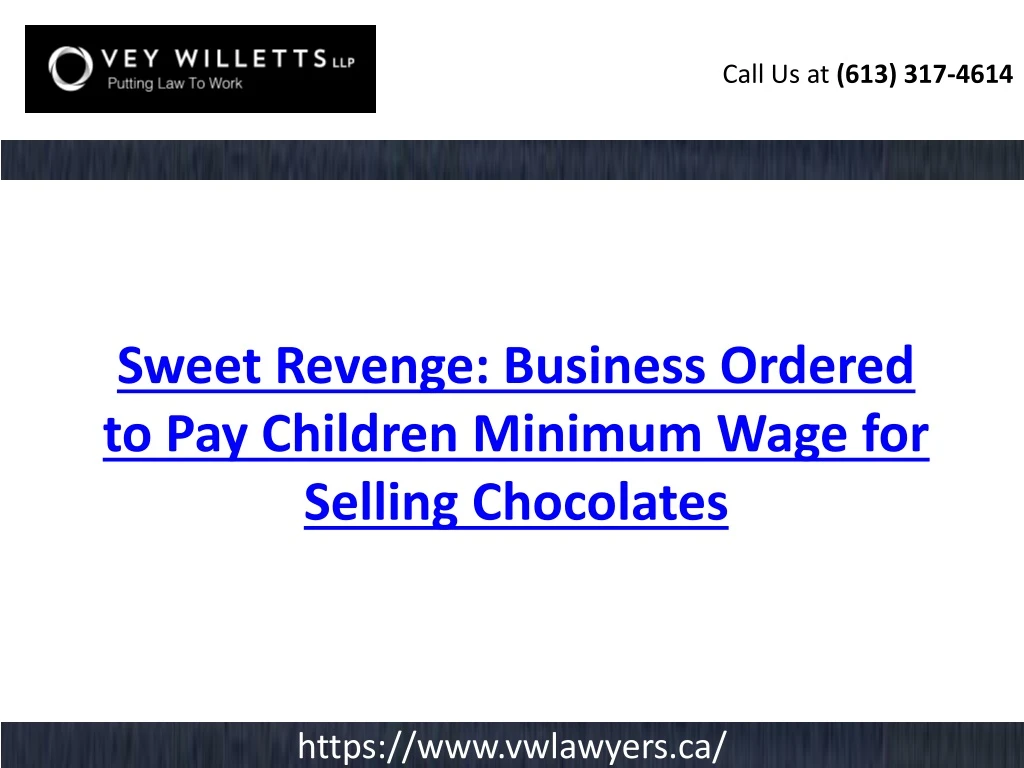 sweet revenge business ordered to pay children minimum wage for selling chocolates