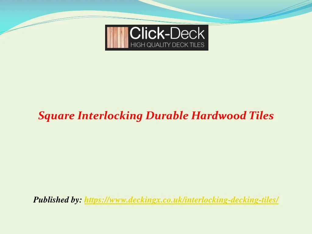 square interlocking durable hardwood tiles