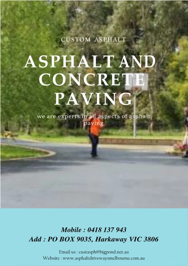 Why Asphalt Paving is Better than Concrete Paving?
