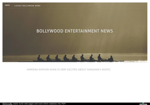 Kareena Kapoor Khan is very excited about Kangana's biopic