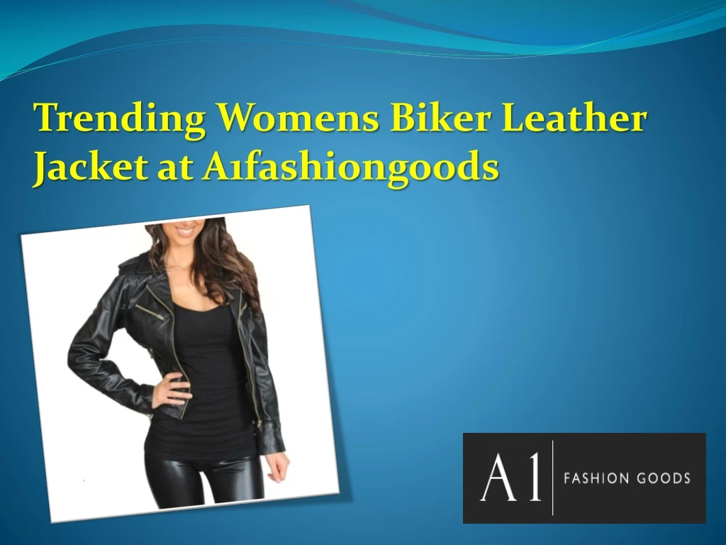 trending womens biker leather jacket