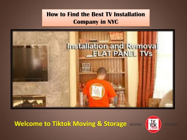 How to Find the Best TV Installation Company in NYC