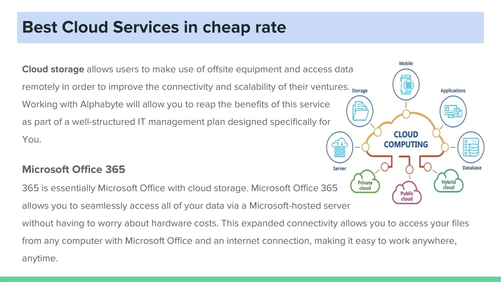 best cloud services in cheap rate