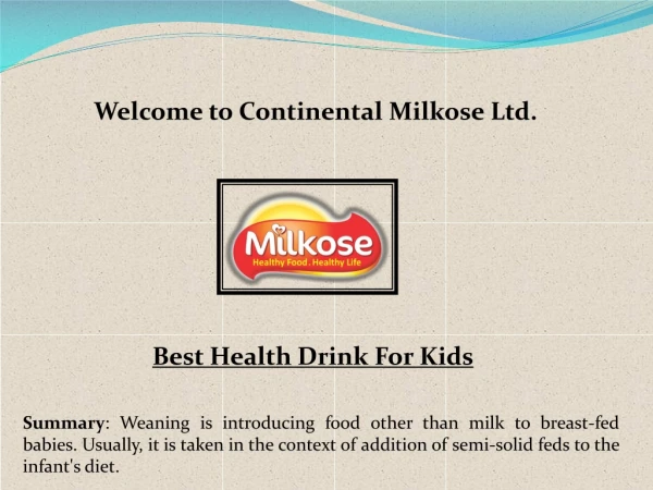 Healthy drink for kids, Chocolate milk, baby food