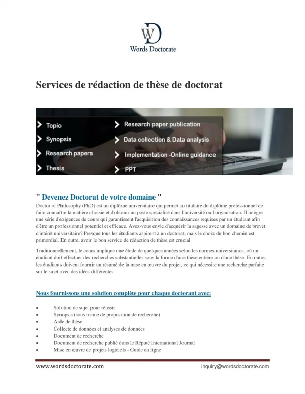 services de r daction de th se de doctorat