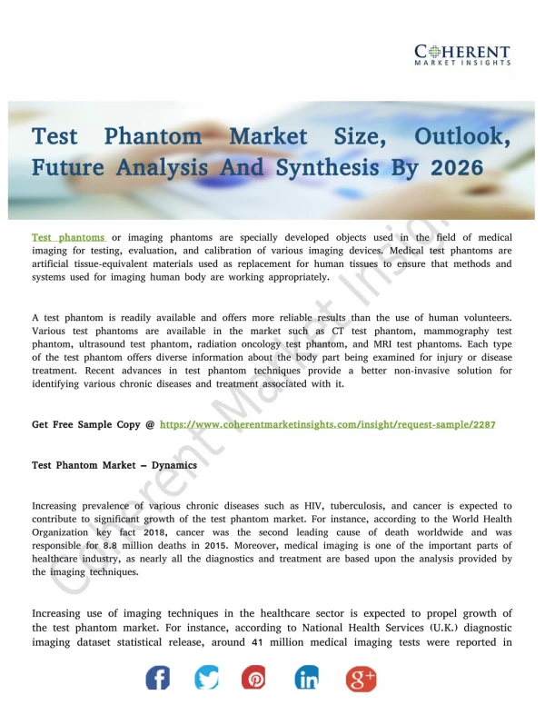 Test Phantom Market: Recent Industry Trends, Analysis and Forecast 2026
