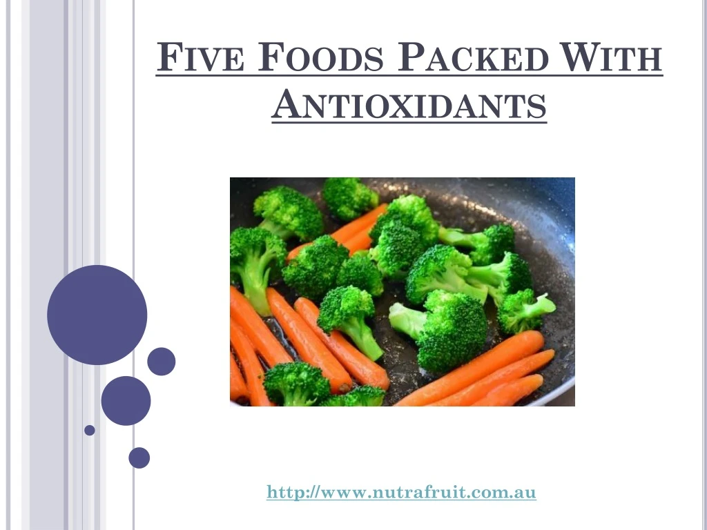 five foods packed with antioxidants