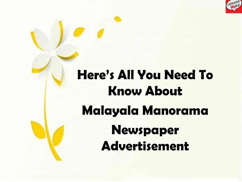 here s all you need to know about malayala manorama newspaper advertisement