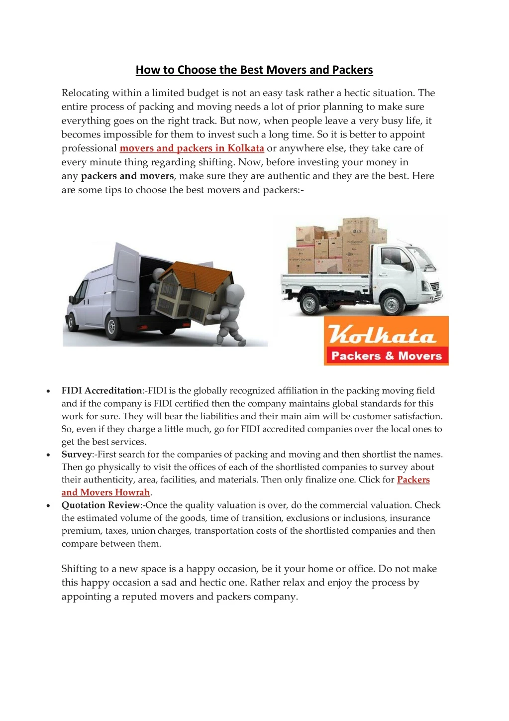 how to choose the best movers and packers