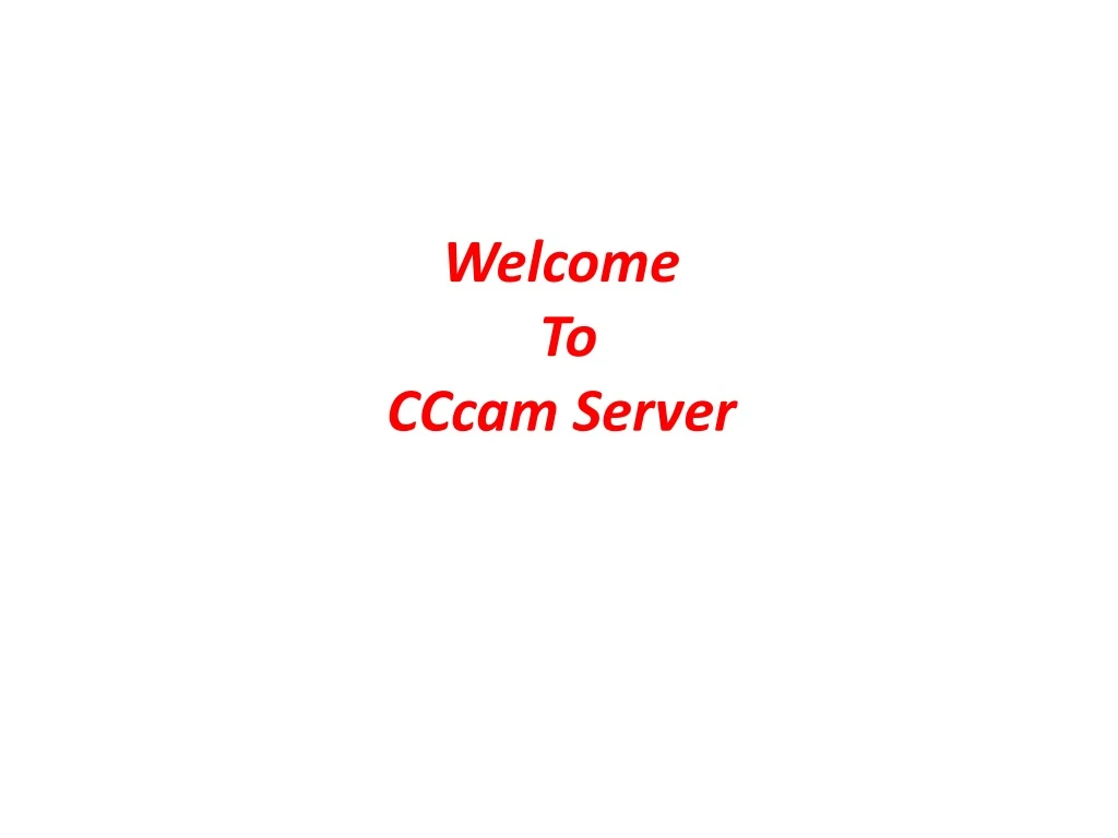 welcome to cccam server