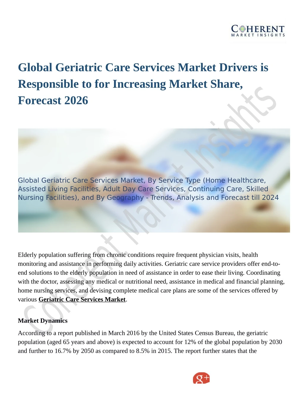 global geriatric care services market drivers