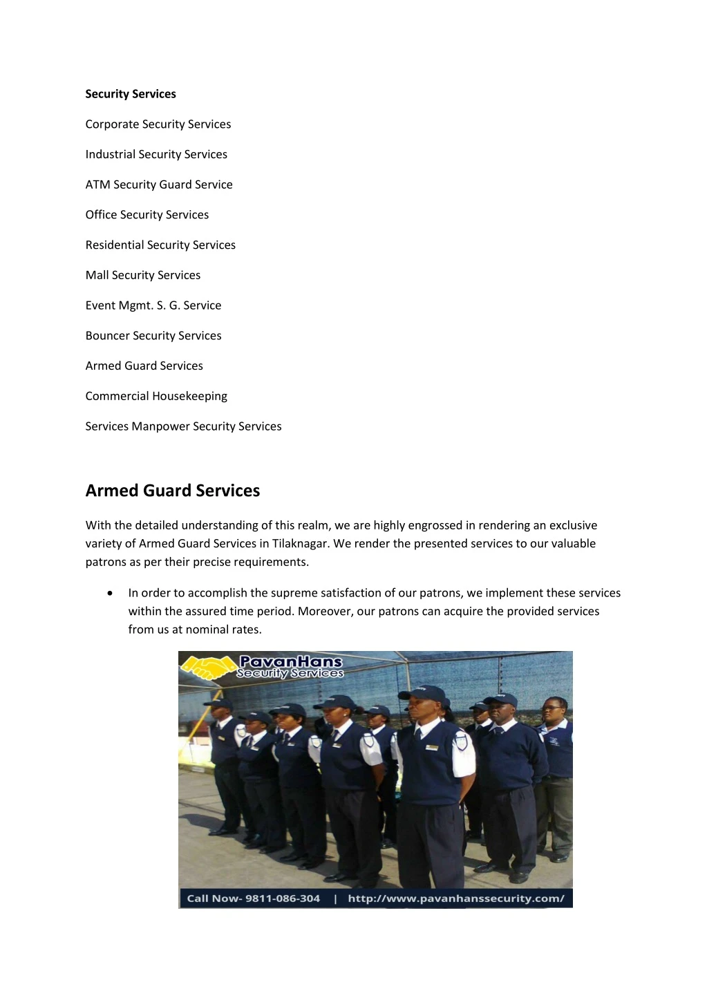 security services