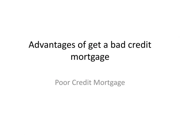 Ccj Mortgages